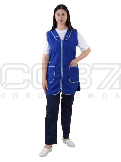 Халат женский АР15 цв.василёк тк (2)