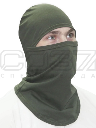 Маска-балаклава трикотажная Active цв.олива тк.кулирка